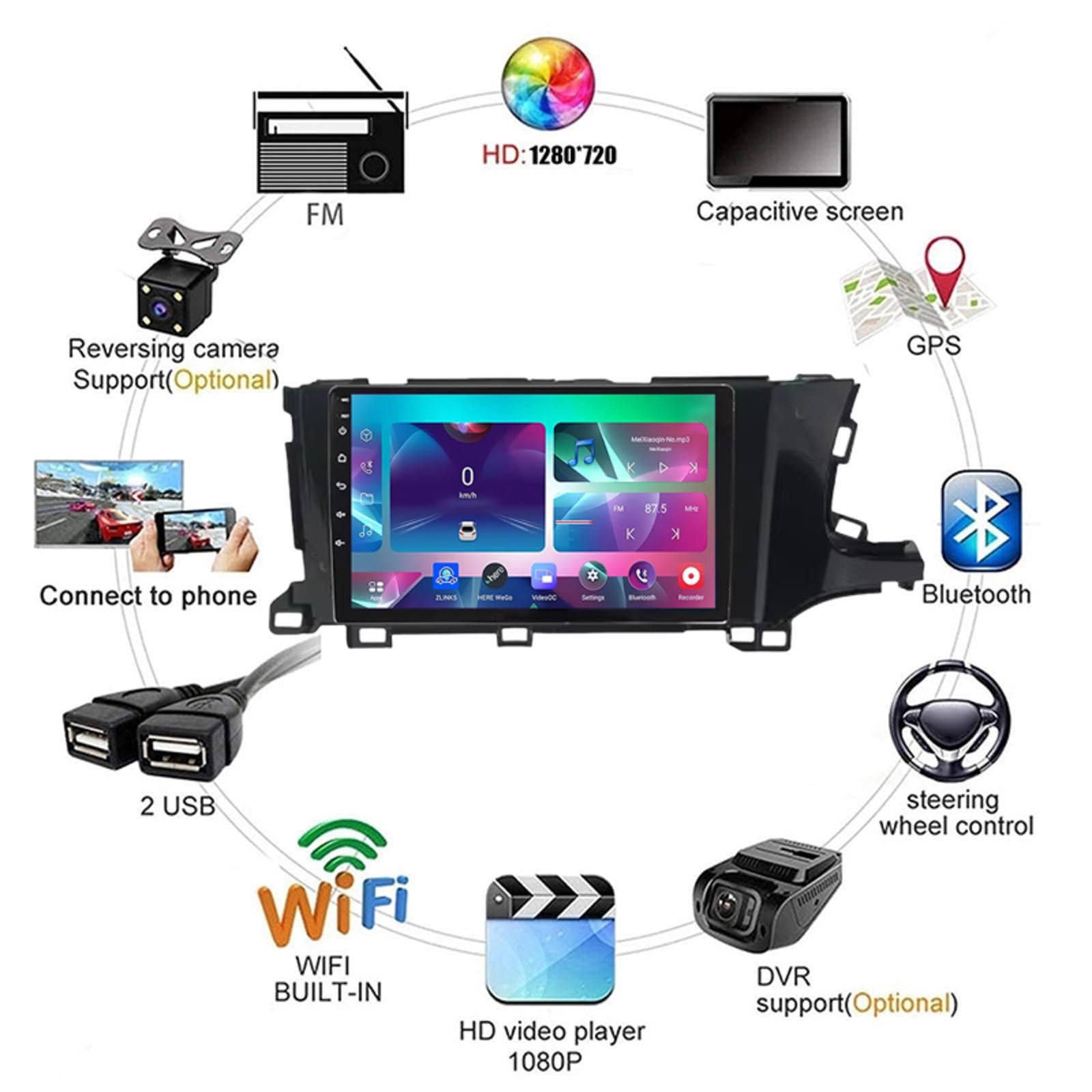 Amazon.co.jp: 適用 Honda Shuttle RHD 2015-2020 のAndroid 15搭載