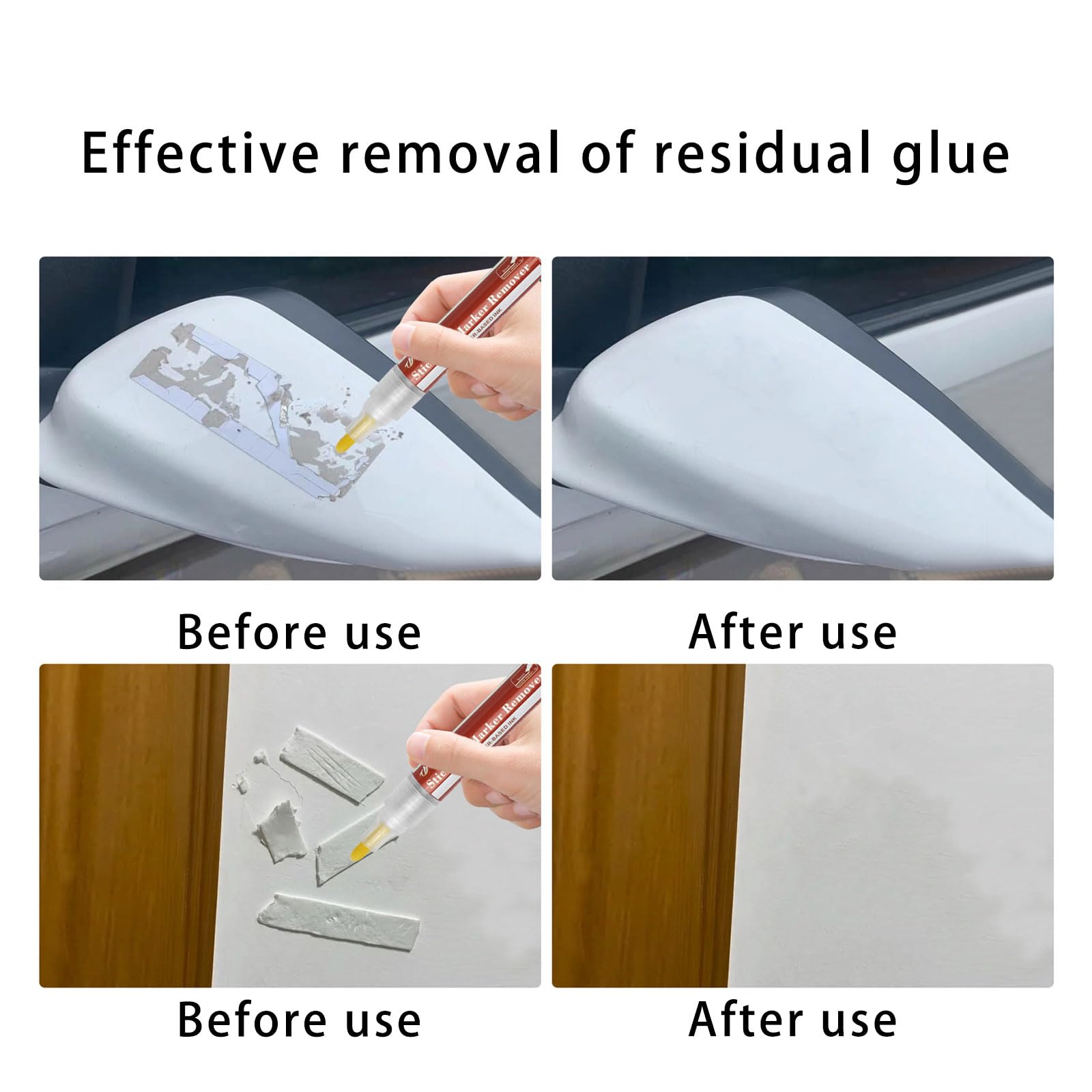 TENYELE Adhesive Remover Pen Sticker Remover Pen Adhesive Label Remover for Removing Label Adhesives Tape on Various Surfaces