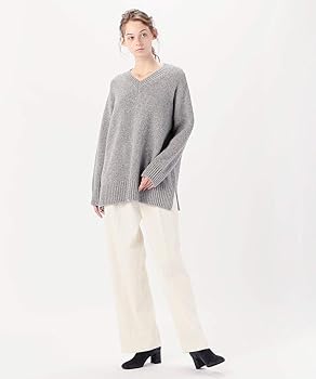 Amazon | [ギャルリー ヴィー] ニット ファインウール Vネック プル