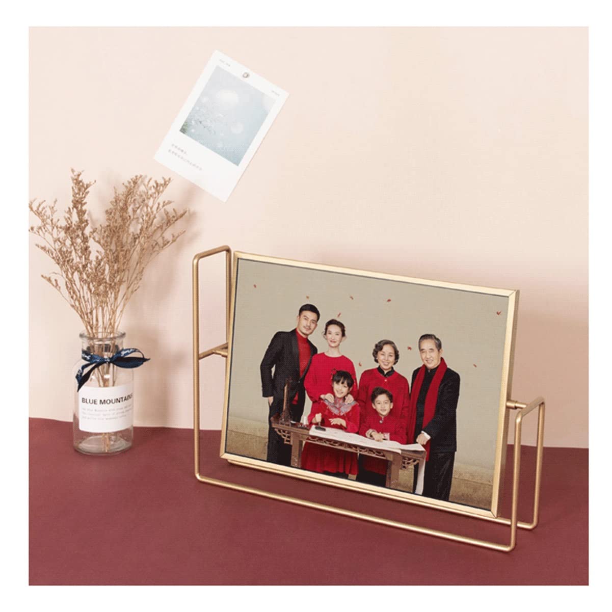 Amazon.co.jp: 金属フォトフレーム、A4両面360°回転額縁スタンド HD