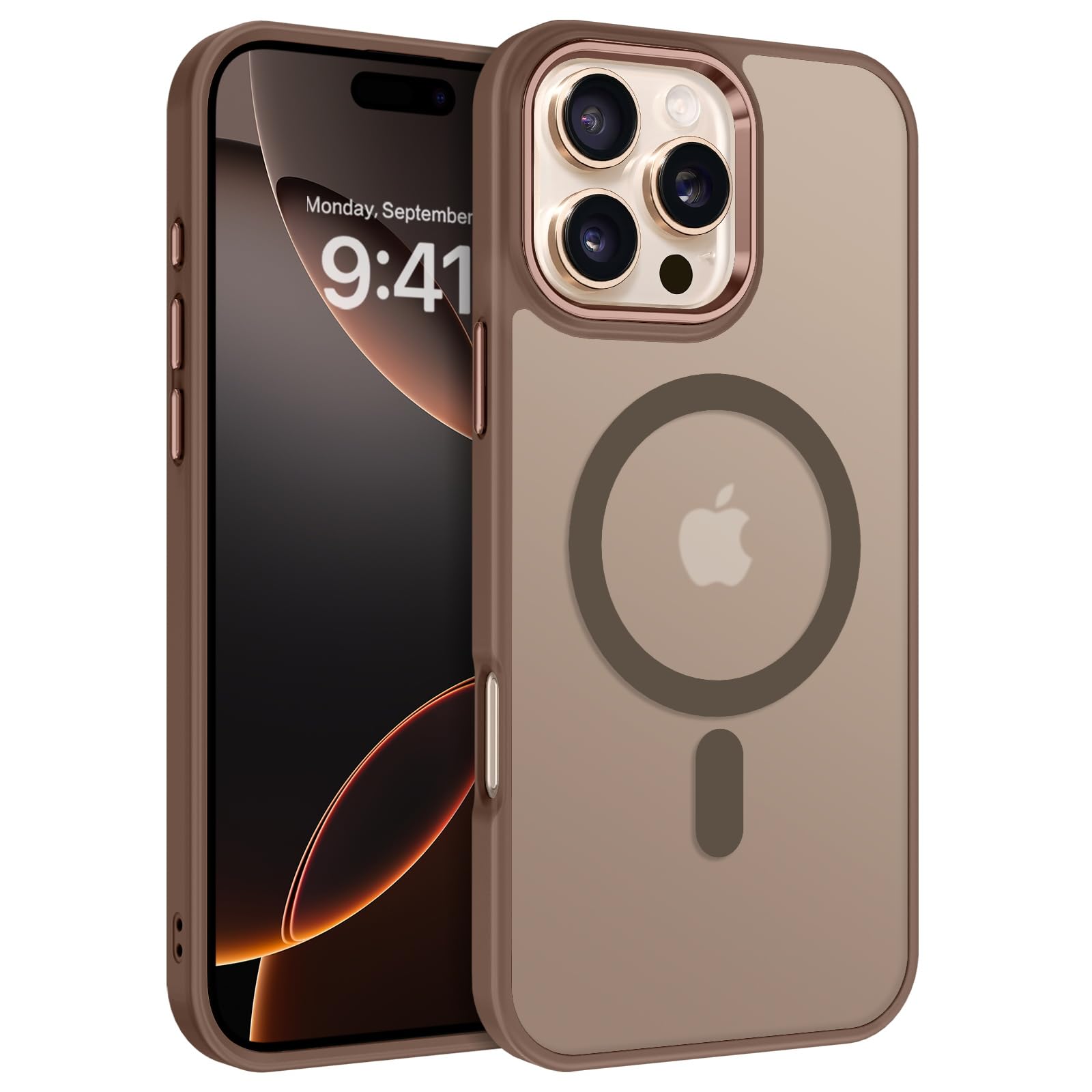 BENTOBEN for iPhone 16 Pro Case [Compatible with Magsafe] Magnetic Matte Phone Case iPhone 16 Pro Translucent Slim Shockproof Women Men Protective