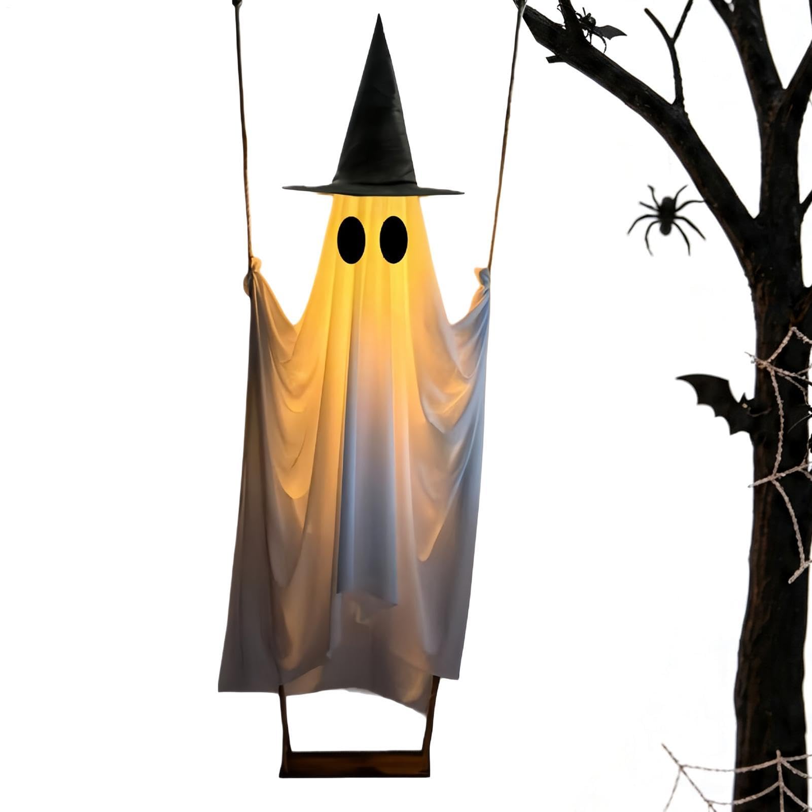 Halloween Podświetlany Duch Podświetlana Kołysząca Się Straszna Dekoracja