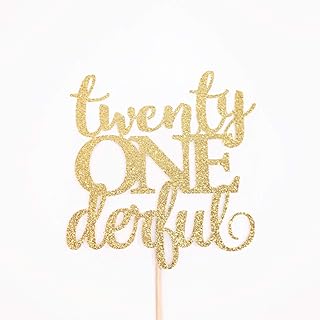 Atelier Elegance Twenty ONEderful Cake Topper, Twenty onederful Cake Topper, 21st Birthday Topper