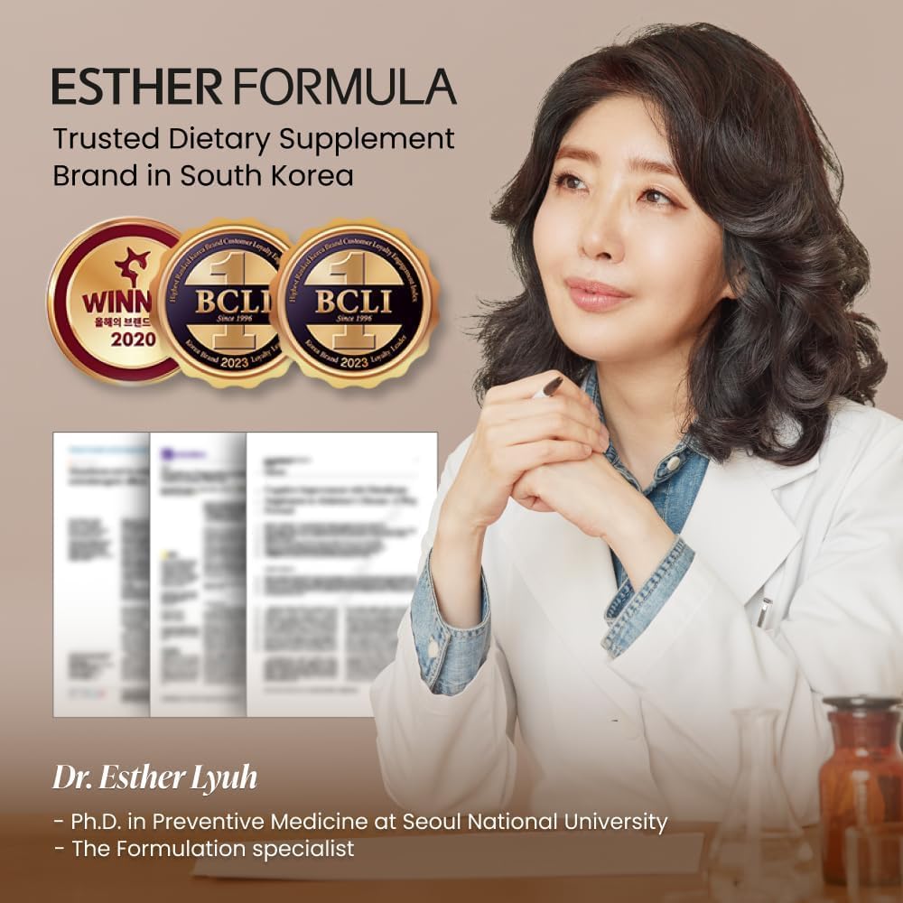 ESTHER FORMULA Glutathione Strips (15 ct) | Enhanced-Absorption Oral Beauty Film for Antioxidant Support, Skin Brightening & Even Tone – Korean Beauty Supplement | Made in USA - Image 9
