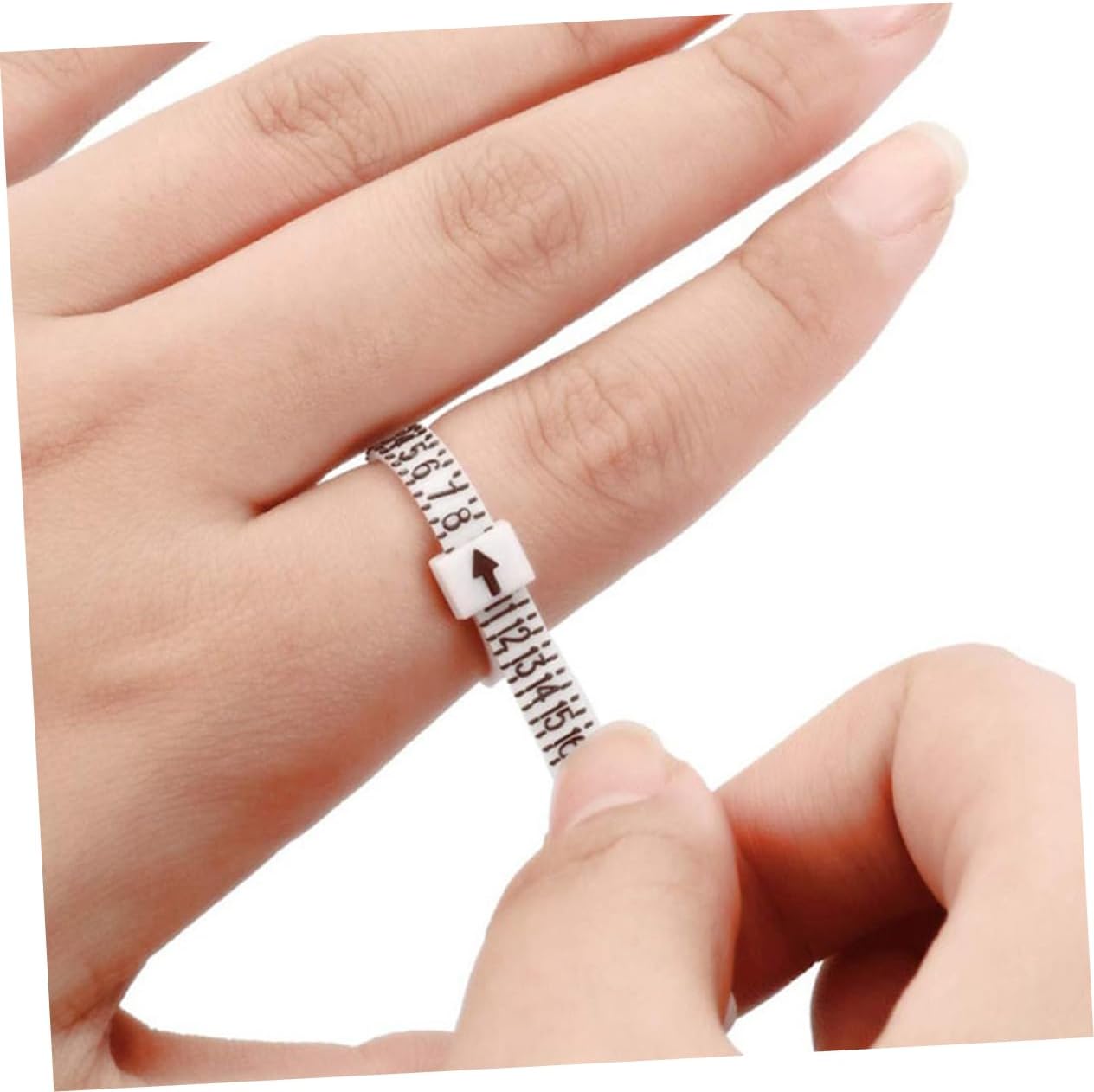 SEWOART 6pcs Sizer Gauge for Accurate Finger Measurement Jewelry Measurement Tool White for Fit