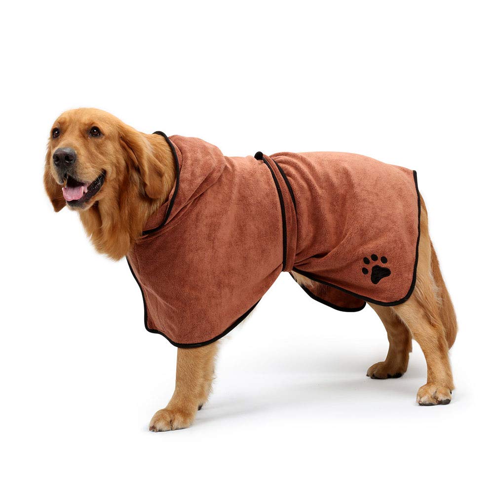 Peignoir Serviette de Bain pour Chien Microfibre Peignoir pour Chien Grand Petit Séchage Rapide, Serviette de Bain pour Animaux