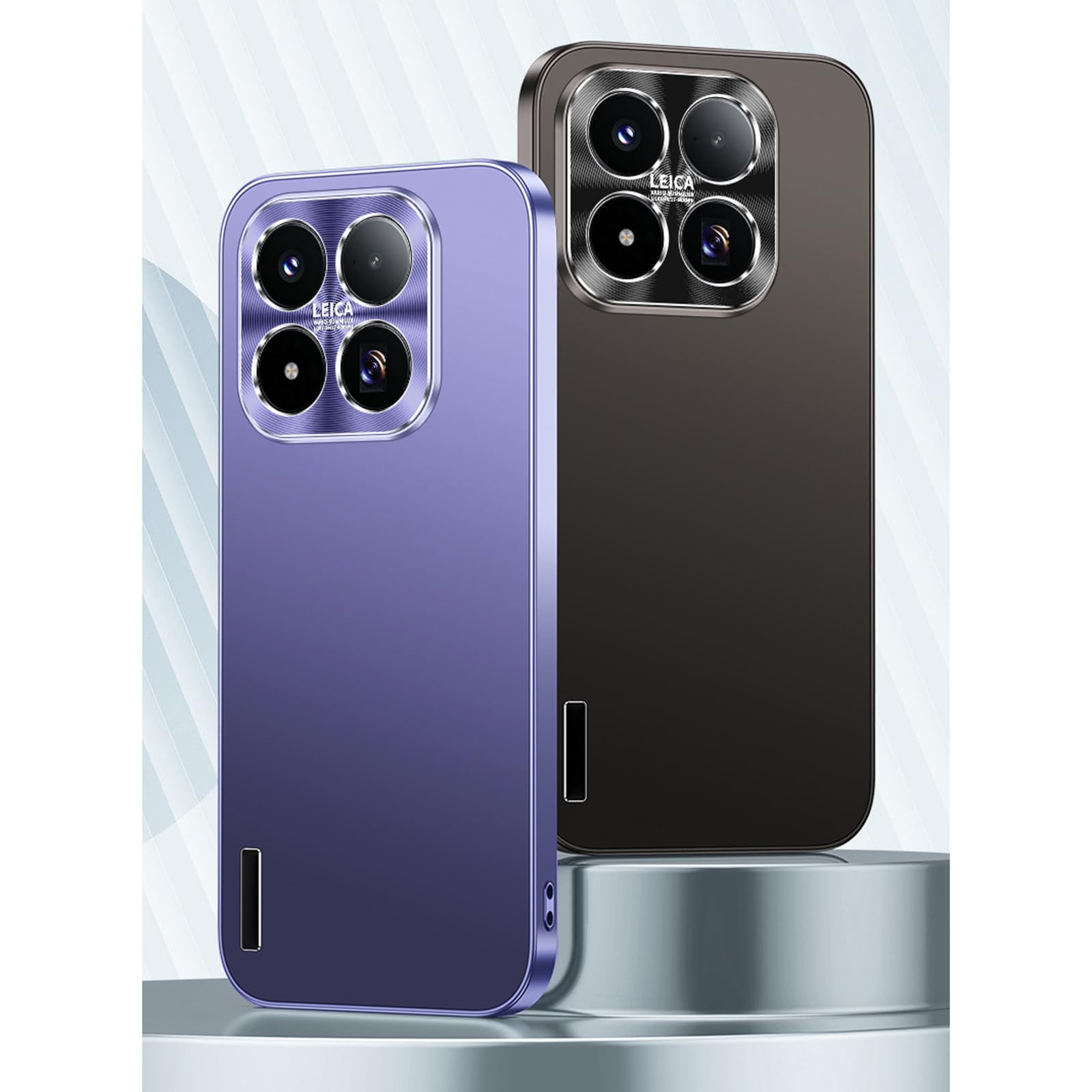 Obudowa do Xiaomi 17Max, metalowa ochrona otworu aparatu wąska obudowa odporna na zarysowania minimalistyczne etui na telefon, niebieska, 17Max