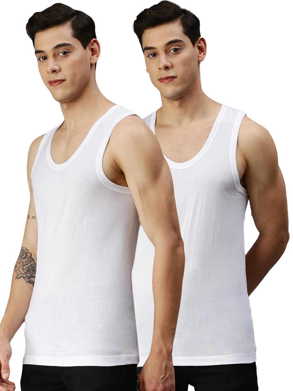 onn Men's Cotton Vest (Pack of 2)-picture-32