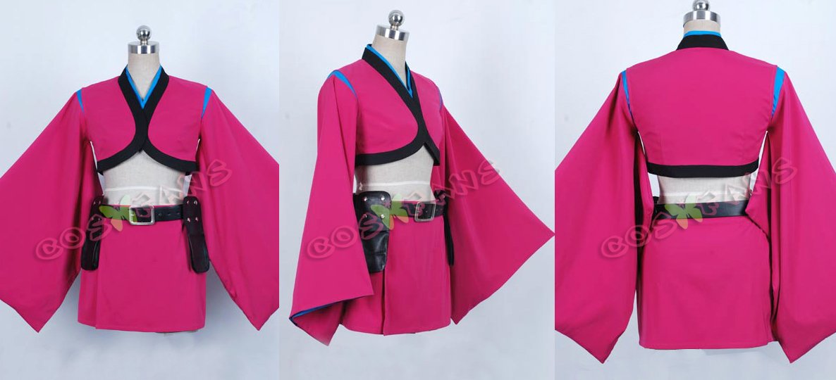 Amazon.co.jp: 172銀魂 来島 また子コスプレ衣装(男性S)【ノーブランド