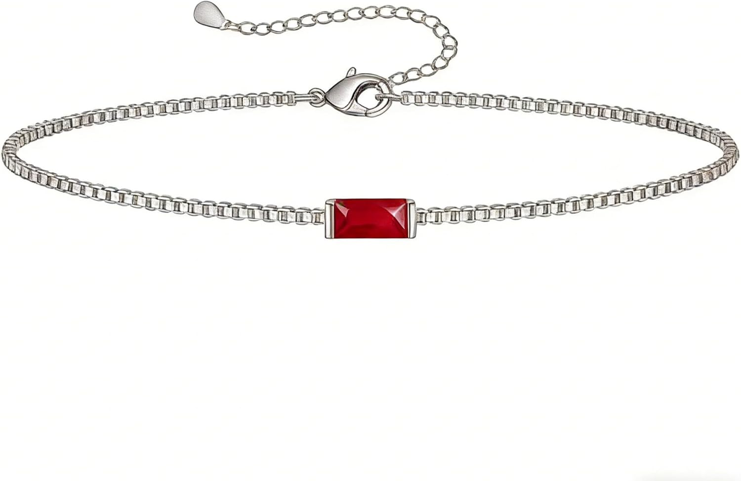 JSJOY Valentines Day Gifts Birthstone Bracelets for Women Gold Dainty Link Bracelet Birthstone Jewelry Birthday Gifts for Her Mom Wife Girlfriend Anniversary Jewelry