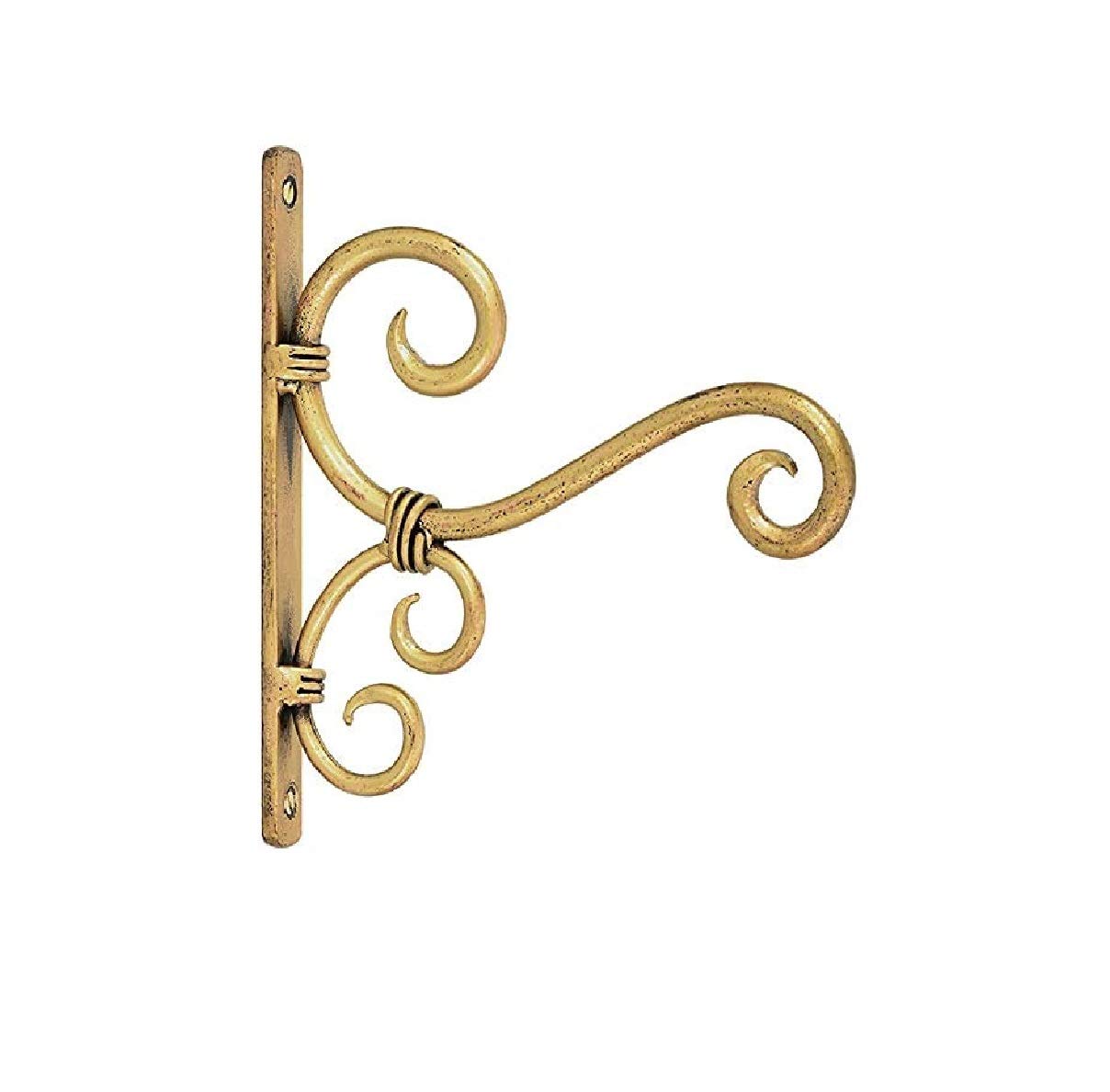 BB DECOR CART Antique Golden Polish Handmade Wrought Iron Wall Hanger for Lantern/Diya, Bird Feeder, Ornaments String Lights (Golden, 18cm x 2cm x 20cm) (B08XY66TBK) Amazon Price History, Amazon Price Tracker