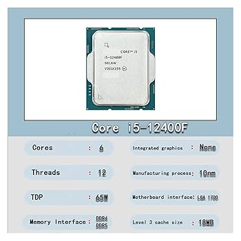Amazon | コンピューター ハードウェア コア I5-12400F I5