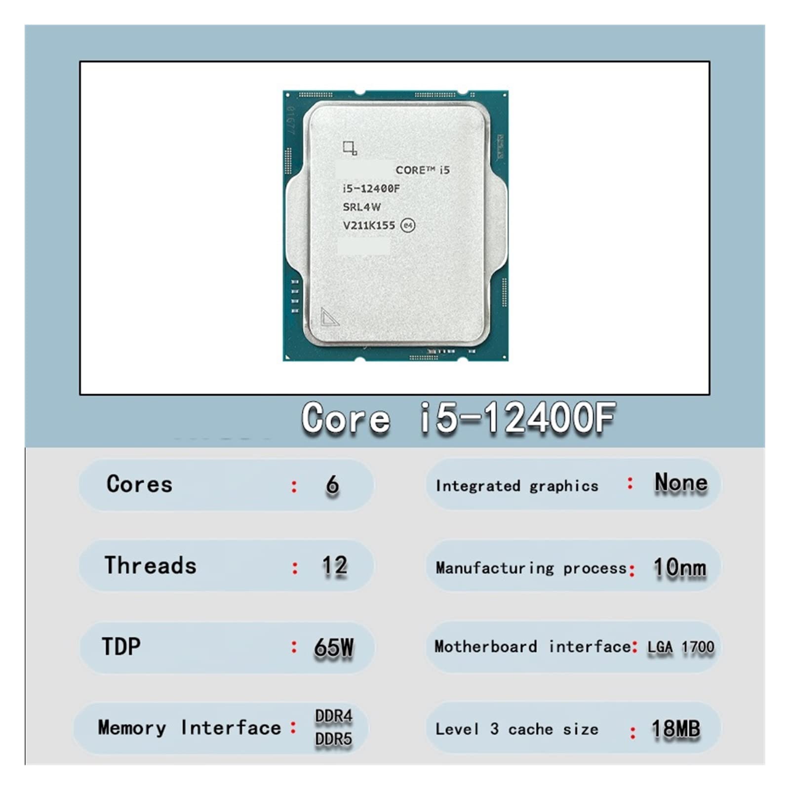 Intel Core i5-12400F CPU プロセッサ Amazon | Intel Core I5-12400F I5 12400F 2.5 GHz 新しい 6