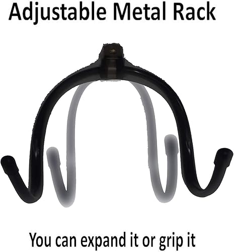 Miniatura 3 de Pmsanzay Soporte de pared para fútbol americano, almacenamiento de pared de fútbol, forma de garra de W ajustable, ideal para casco de fútbol,