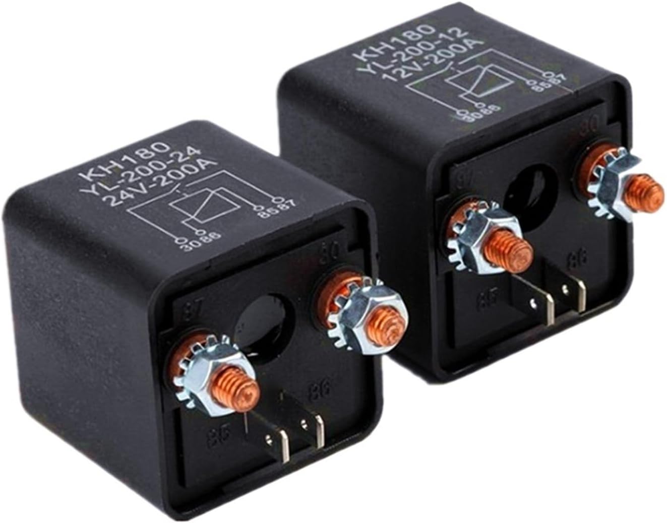 Universal 12V Car Battery Switch with 2Pcs Remote Control Manual Control Disconnect Latching Relay