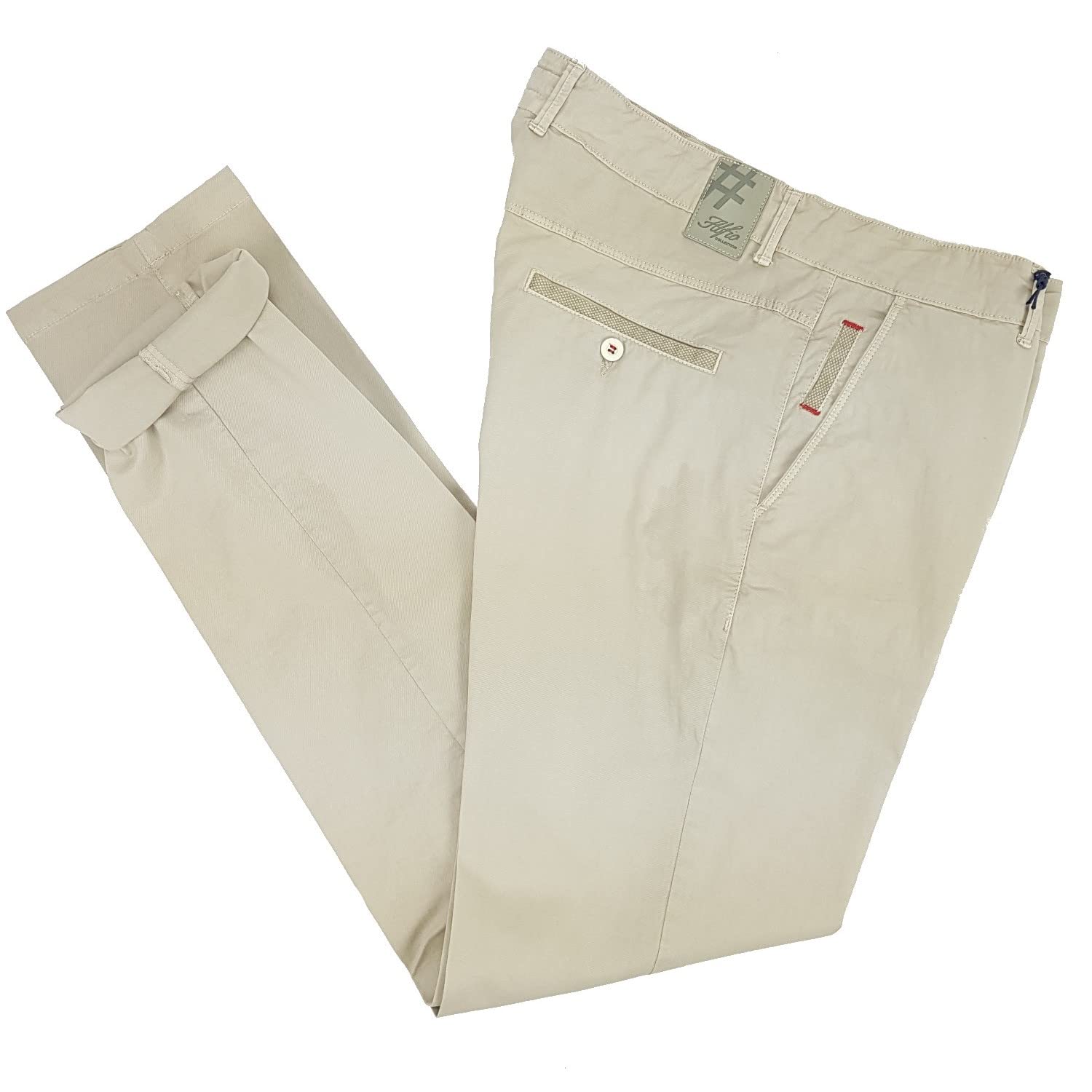 Pantaloni da Uomo Estivi Cotone Leggeri Chino Slim Fit Elasticizzati 48 52 54 58 60 50 56
