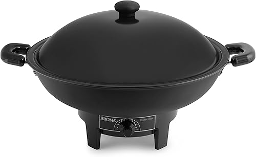 Aroma AEW-305 - Wok eléctrico Negro
