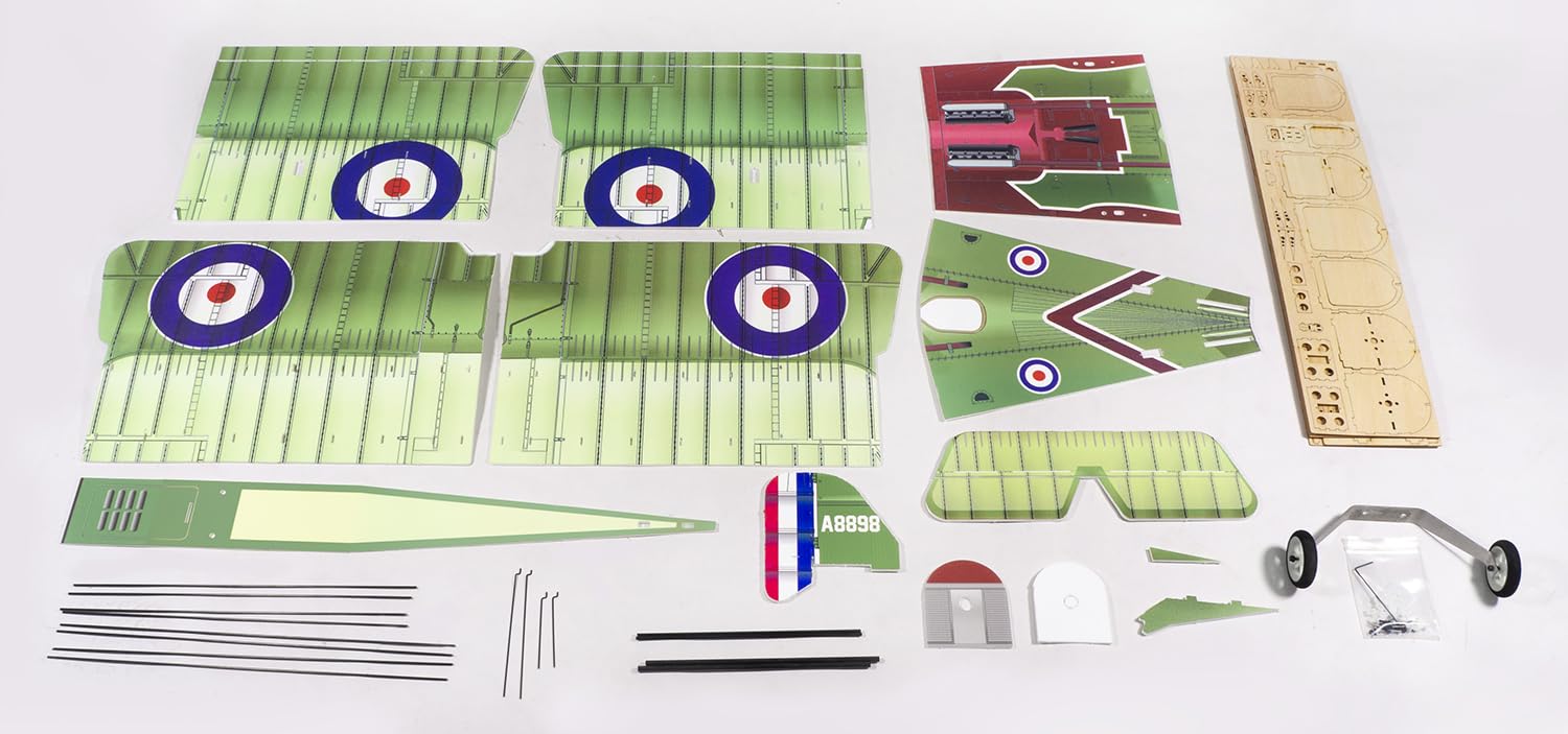 VilogaRC E33 S.E.5A 800 mm Spannweite PP-Schaum RC Flugzeug Starrflügel Doppeldecker Warbird – Kit