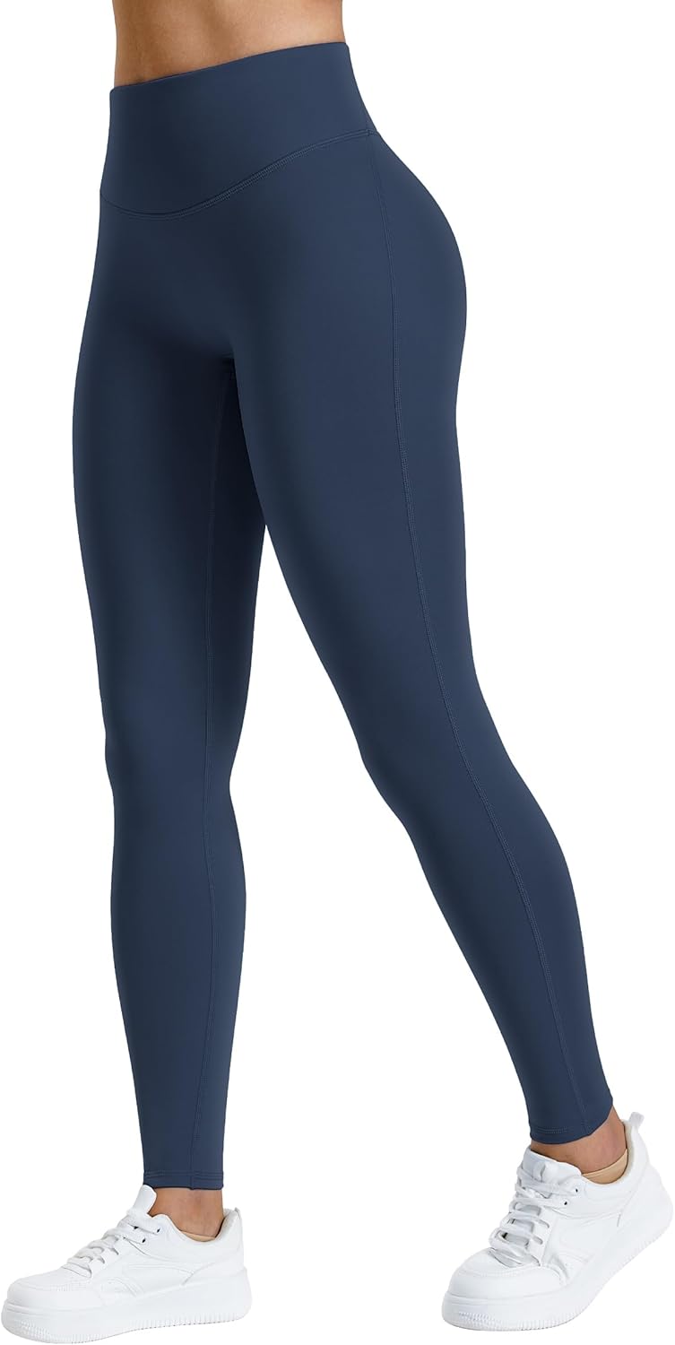 AVGO Women's Fleece Lined Leggings Invisible Butt Scrunch Tights Winter Thermal Warm High Waisted Workout Hiking Yoga Pants - Image 2