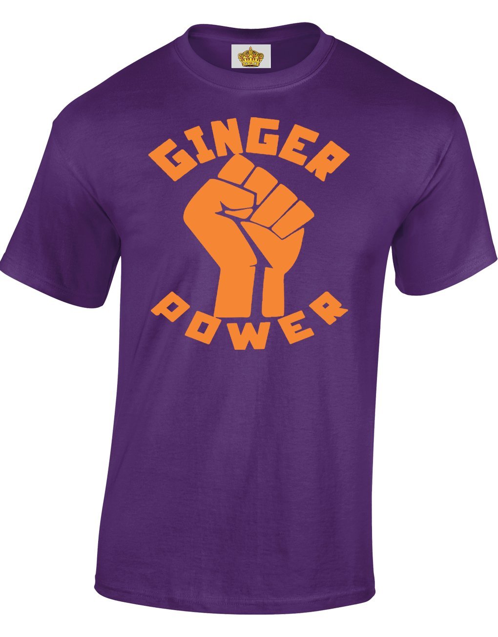 Crown Designs Men's Purple Ginger Power Novelty Gifts For & Teenagers T-Shirts Tops - /Large