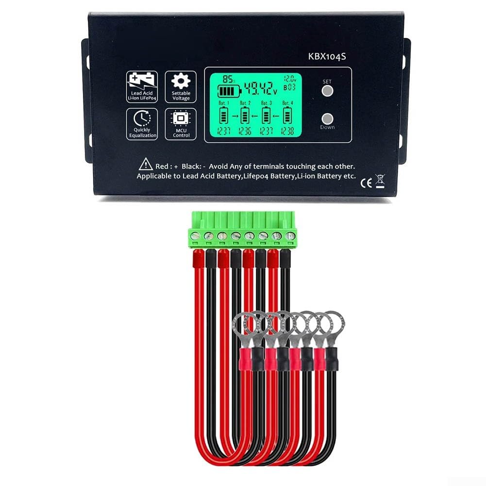 Batteriespannungsausgleicher KBX104S 48V Serie Controller mit Steckklemmen und Verlängerungskabel
