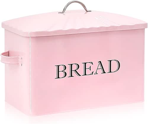Jolitac Bread Box for Kitchen Countertop, Metal Bread Box for