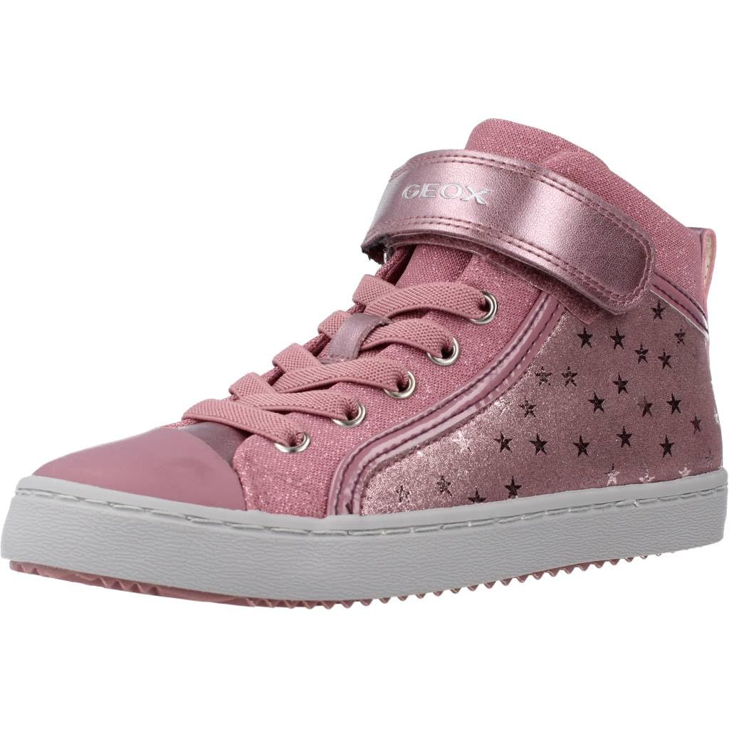 Geox Girl's J Kalispera Girl I Sneakers, Dk Pink, 11.5 UK