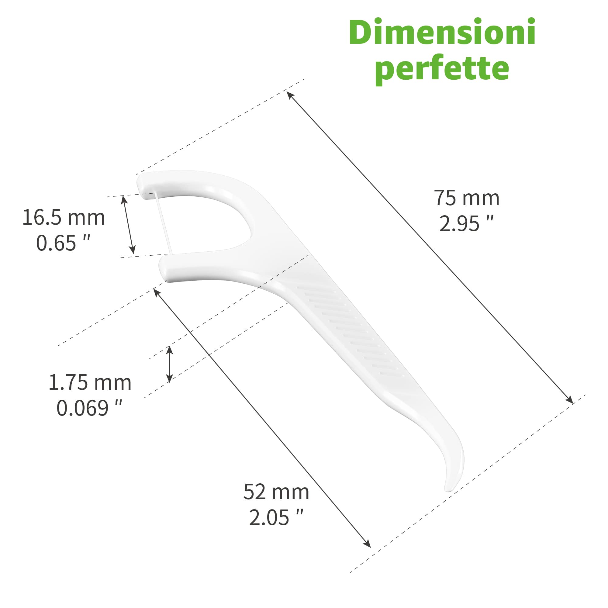 200 Archetti Filo Interdentale Forcella, triplo pulito, facile e semplice da usare, funziona senza intoppi su denti stretti, perfetto per casa e emergenze, mantiene la bocca fresca e pulita