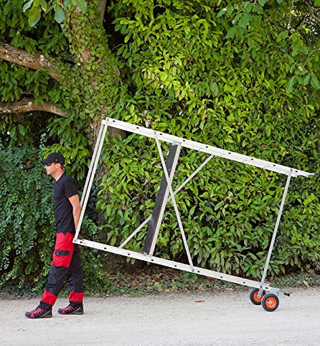Echafaudage Roulant de Jardin Tout Terrain 1,7m/3,7m en Aluminium Hailo HobbyStep H4 Jardin