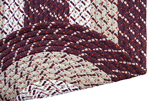 Tapete Better Trends trenzado color burdeos 48x24 in miniatura 3