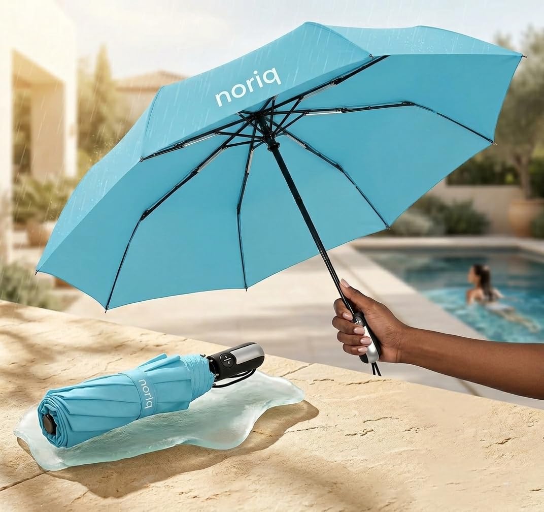 Umbrella for Man - Large Size 46 inch, Fully Automatic, Windproof Fibreglass Ribs, UPF 50+ Sun Protection, Foldable Umbrella for Rain with Travel Cover for Men and Women - 3 fold Compact Easy to Carry (Auto open auto close)-image-35