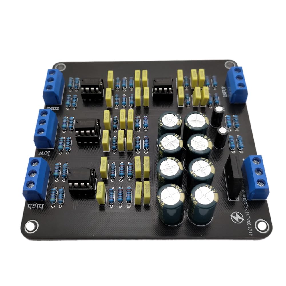 NE5532 Filtre Croisé de Haut-Parleur Double Canal 2.0 Stéréo Haut/Médium/Basse 3 Voies Bricolage Amplificateur de Haut-Parleur Diviseur