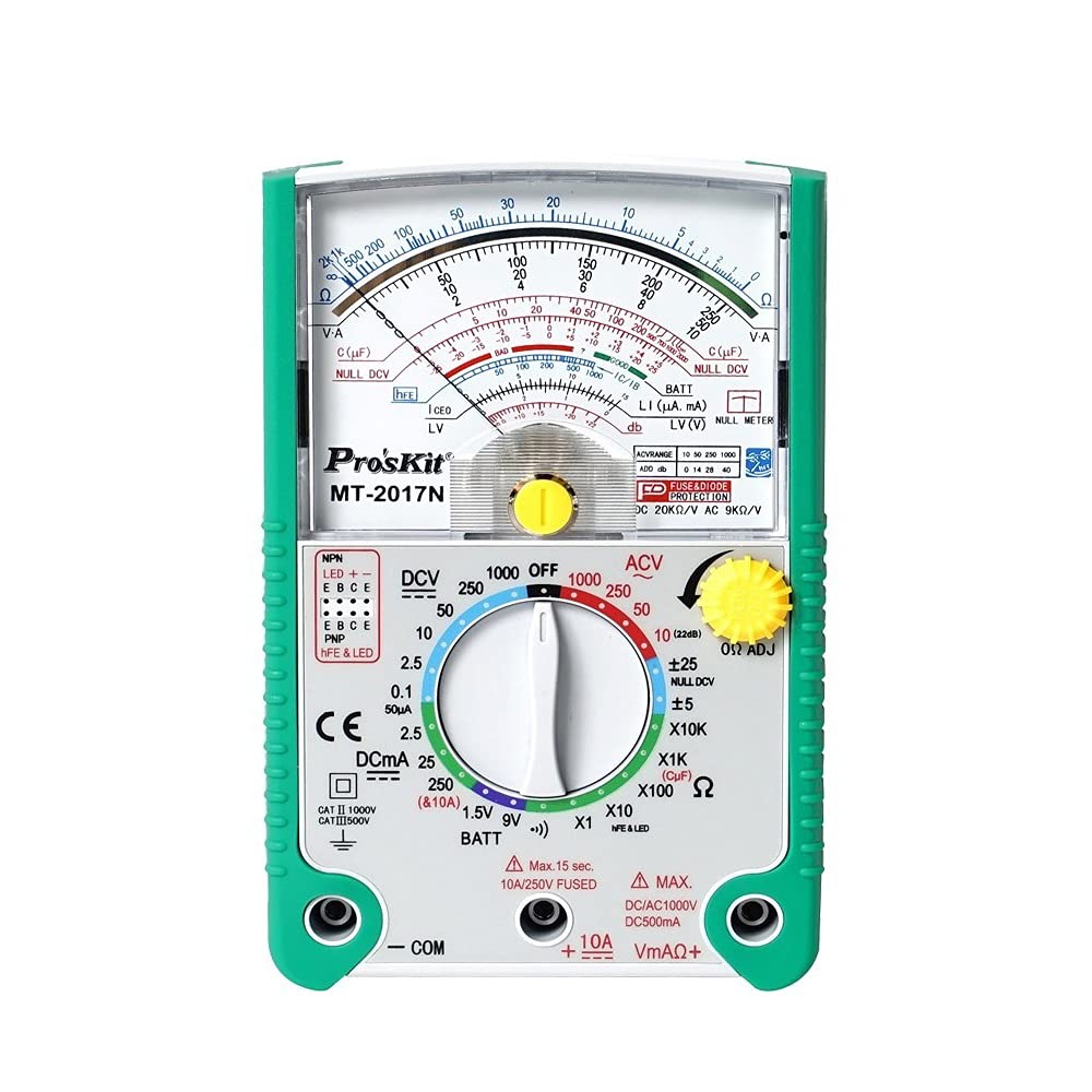 Buy Multimeters Protective Function Analog Multimeter Safety Standard ...
