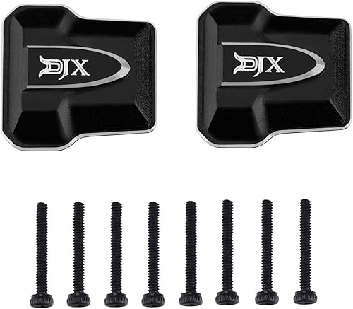 Miniatura 7 de DJX CNC mecanizado 2 piezas latón diff cubierta delantera y trasera eje diff cubierta para 118 RC Crawler coche TRX4M actualización piezas