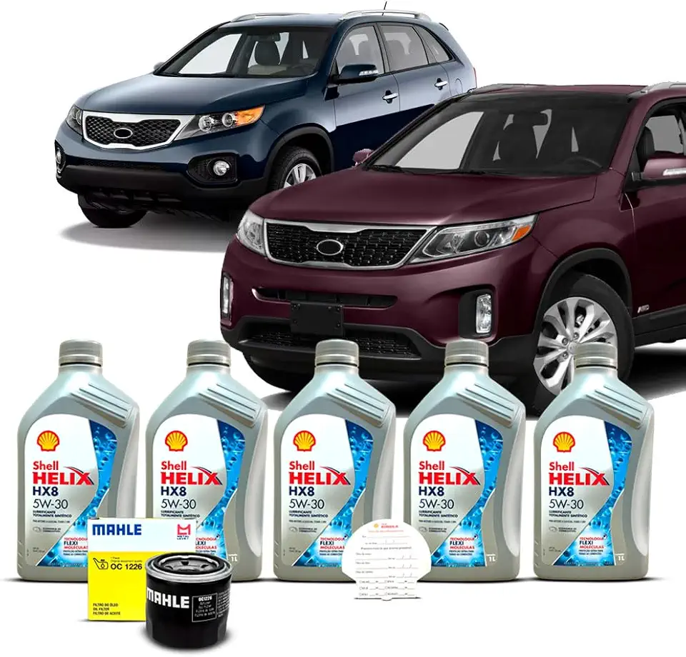 Kit Troca de Oleo 5w30 e Filtro Kia Sorento 2.4 CVVT 16v 2010 a 2015