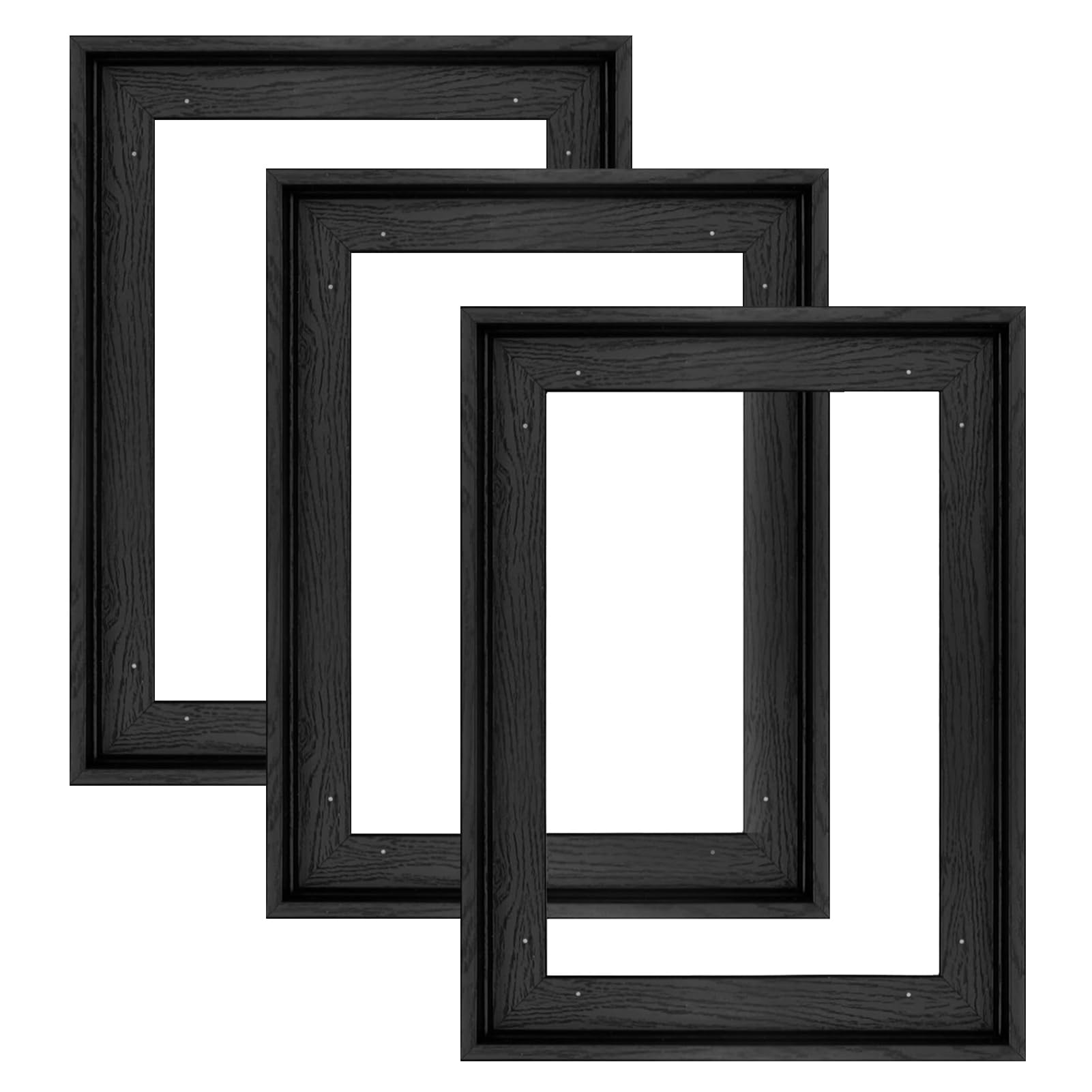 Floating Canvas Frame for 6x8 Inch Painting 0.6-0.8" Deep,Black
