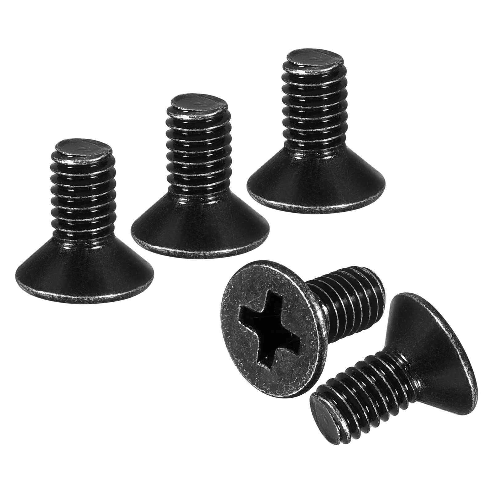 DTGN M3-0.5x5 Flat Head Machine Screws - 100PCS - Good for Electronics and Machinery - 304 Stainless Steel Phillips Countersunk Micro Metric Machine Screw Bolts- Black โ image 1