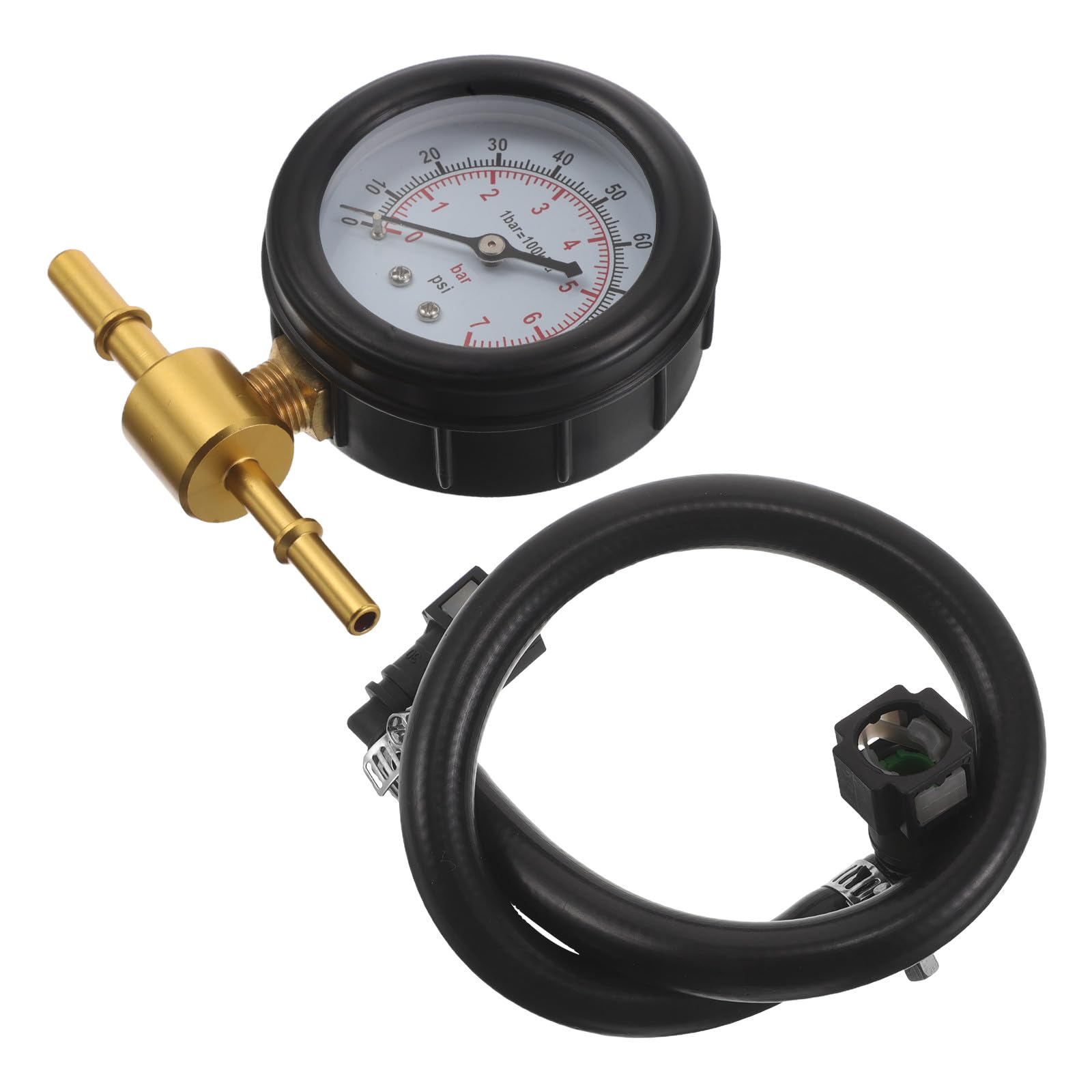 Gatuida 1 Set di Kit per Test della Pressione del Carburante, Attrezzatura per Test Meccanici, manometro preciso per la Manutenzione del Veicolo e riparazioni in Officina