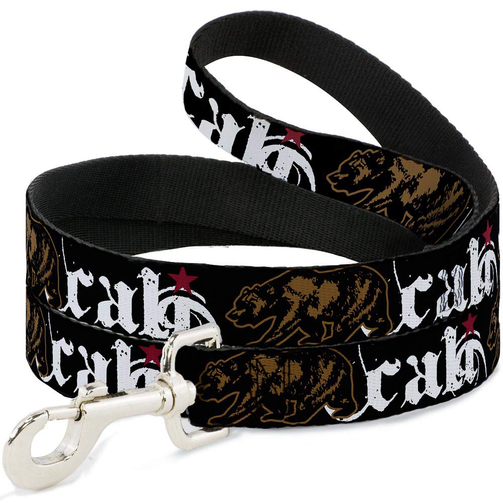 Buckle Down Dog Leash Cali Grizzly Bear Feet Long Desertcart