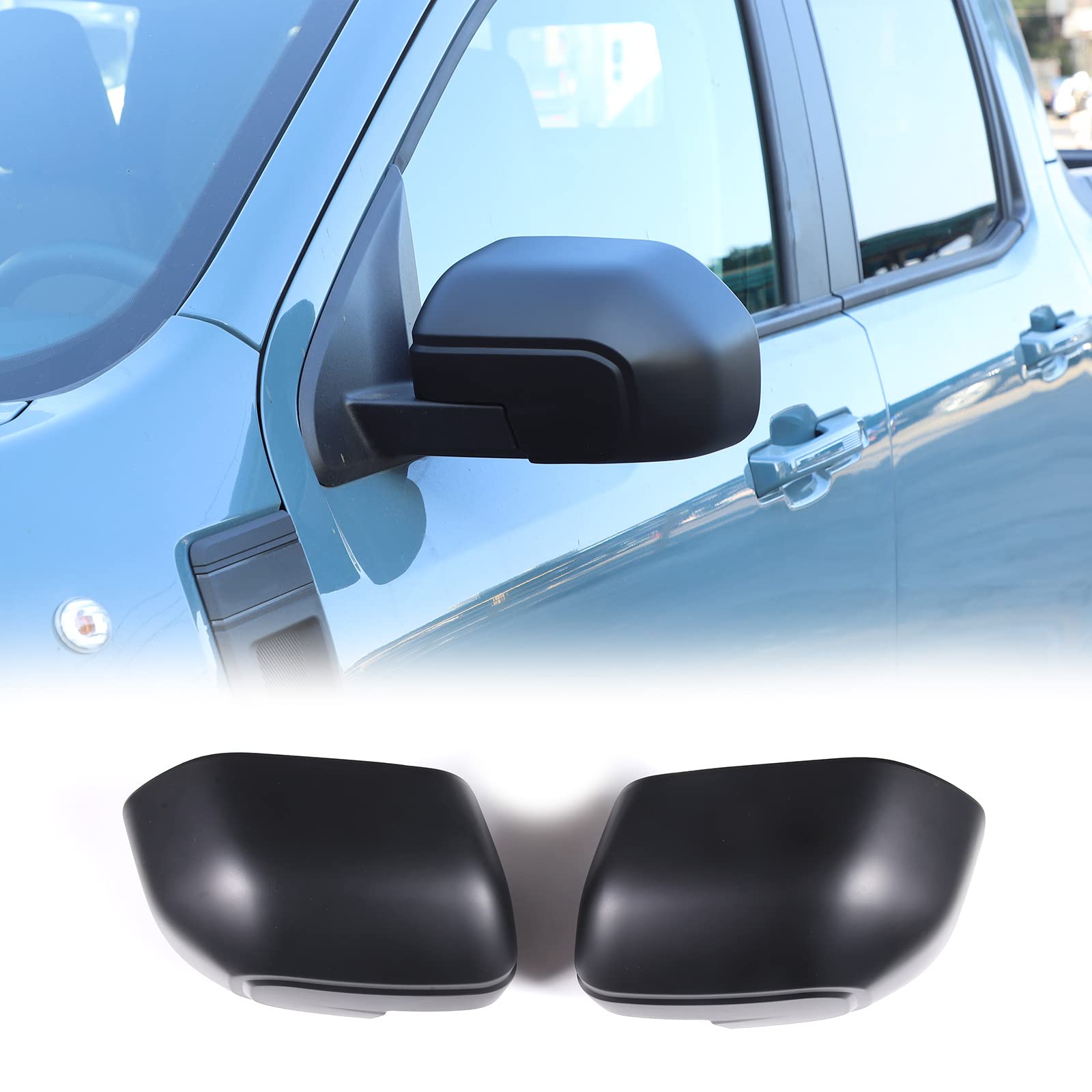 Cubiertas ABS Negras Para Espejos Retrovisores Del Ford Maverick 2022 - Pack De 2 Piezas