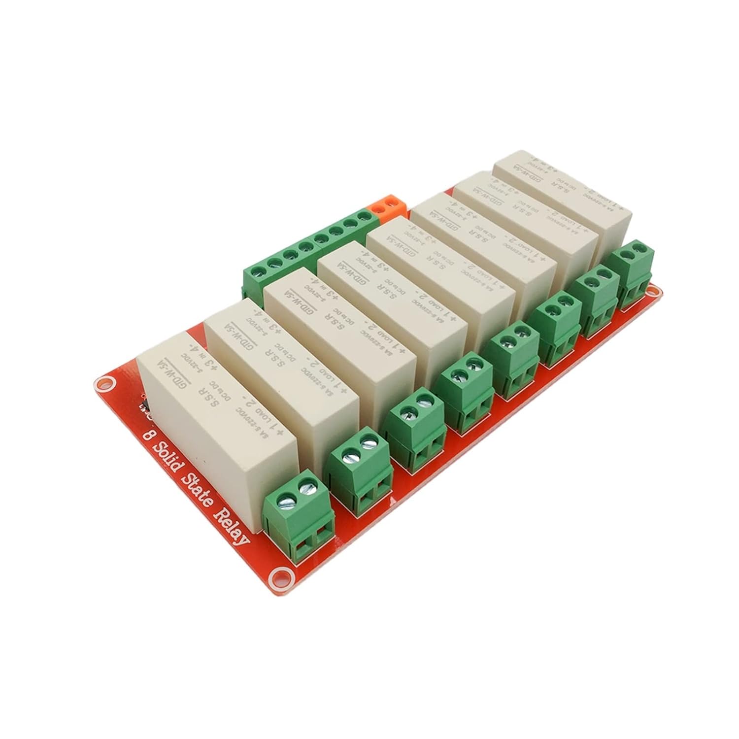 2 4 8-Way High Level Trigger DC Control DC Solid-State Relay Module Single-Phase Relay 5A with Anti-Reverse Function(2 Channels)