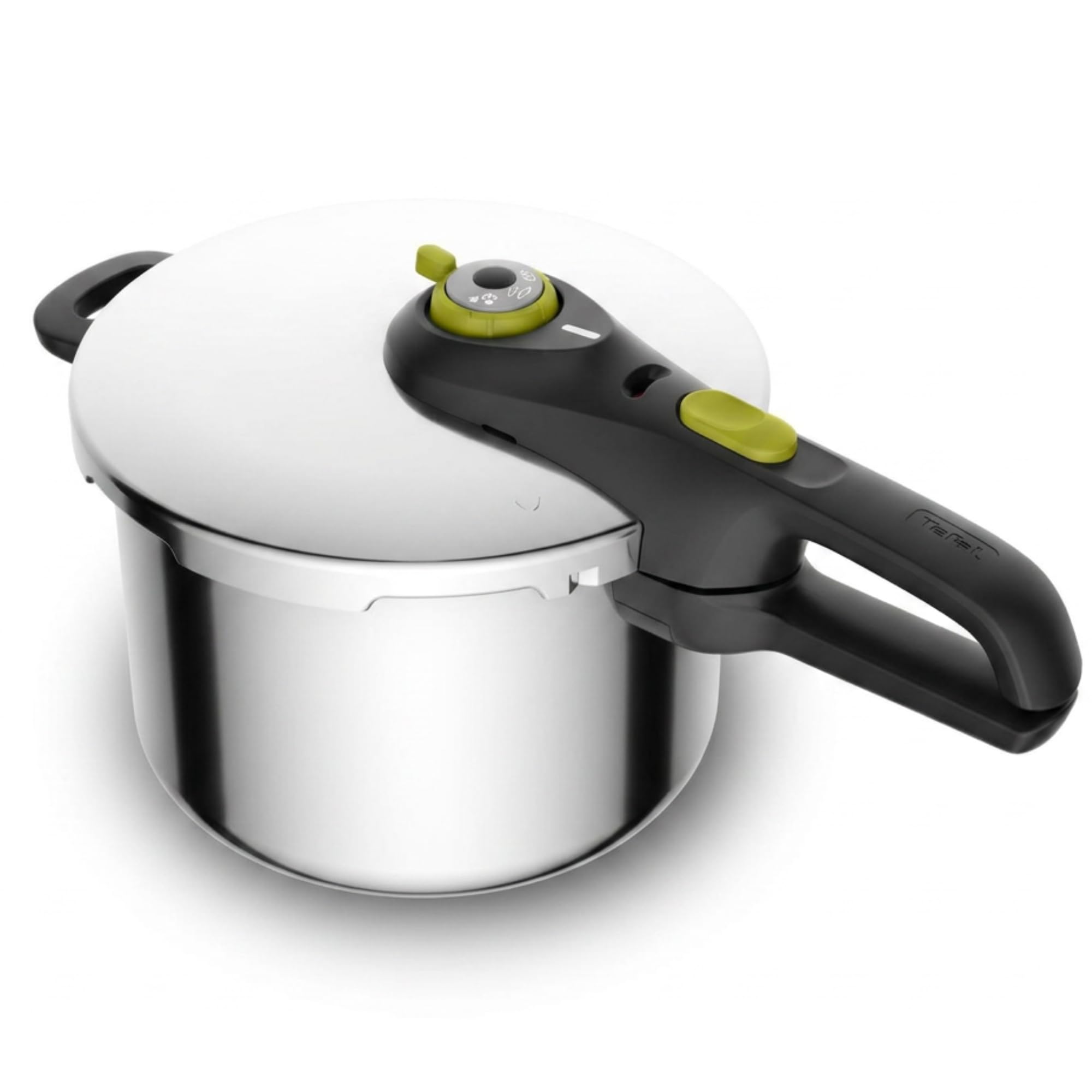 Tefal Secure 5 Neo - Olla a presión de 6L | Acero inoxidable, Cocción a presión, 2 Programas, Sistema seguridad 5 puntos, Apta para todo tipo de cocinas y lavavajillas