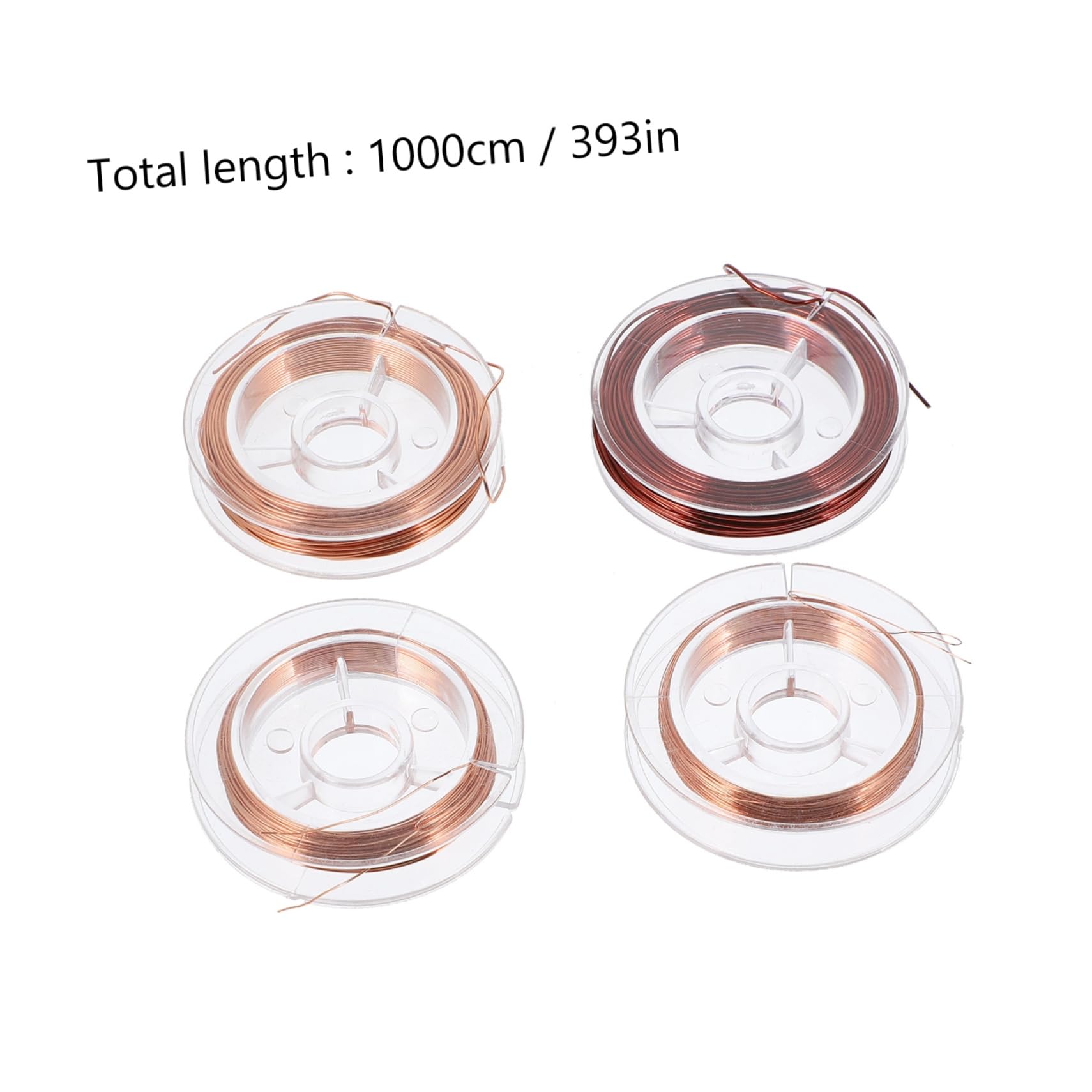 KICHOUSE 4 Rolls Enameled Wire Jewelry Beading Wire Veepower Magnet Wire Enameled Magnet Winding Wire Jewelry Magnets Wire Wrapping Wire Beading Thread Magnet Copper Wire 10m Copper Wire