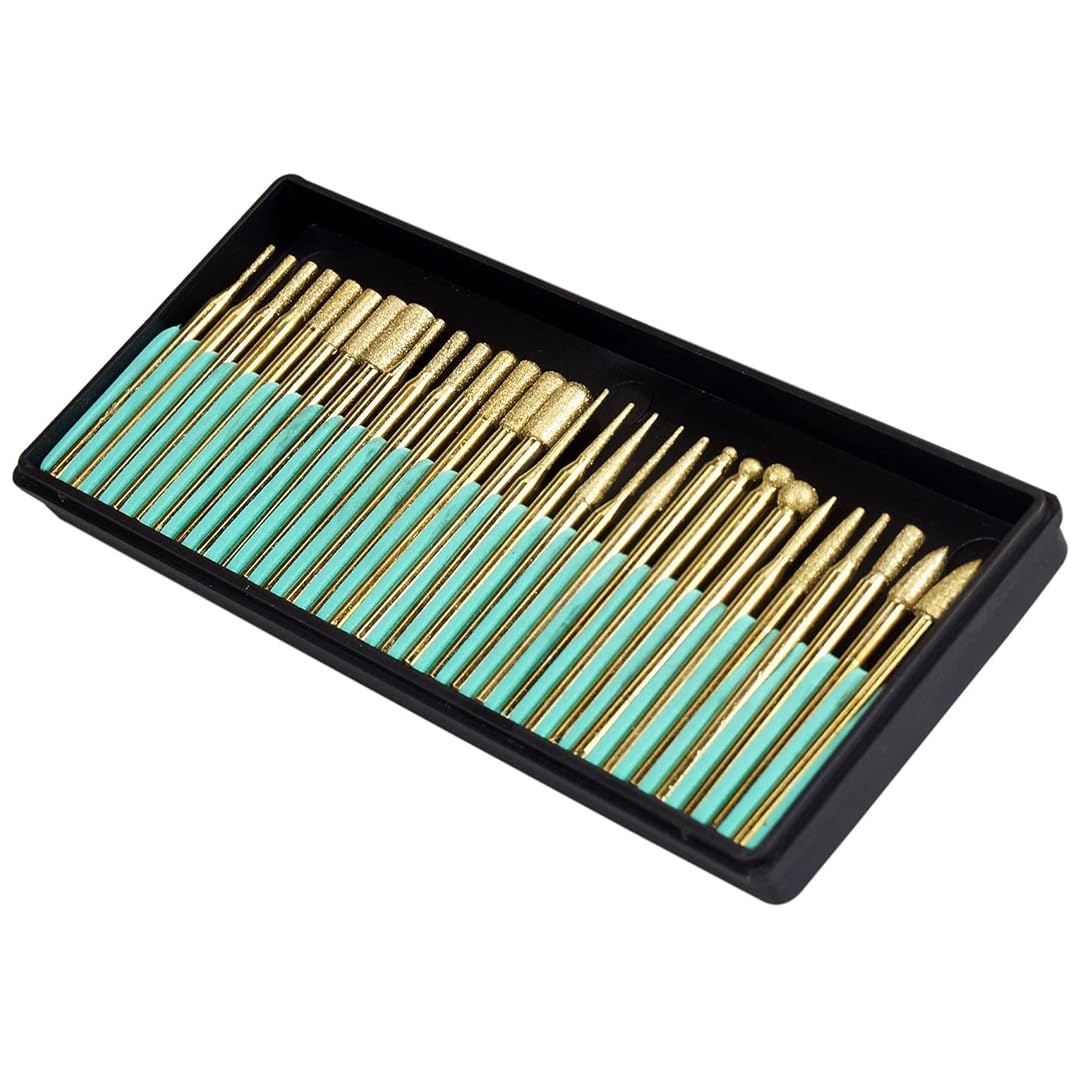 Titanium Diamond Burrs - 30 Piece Set -6