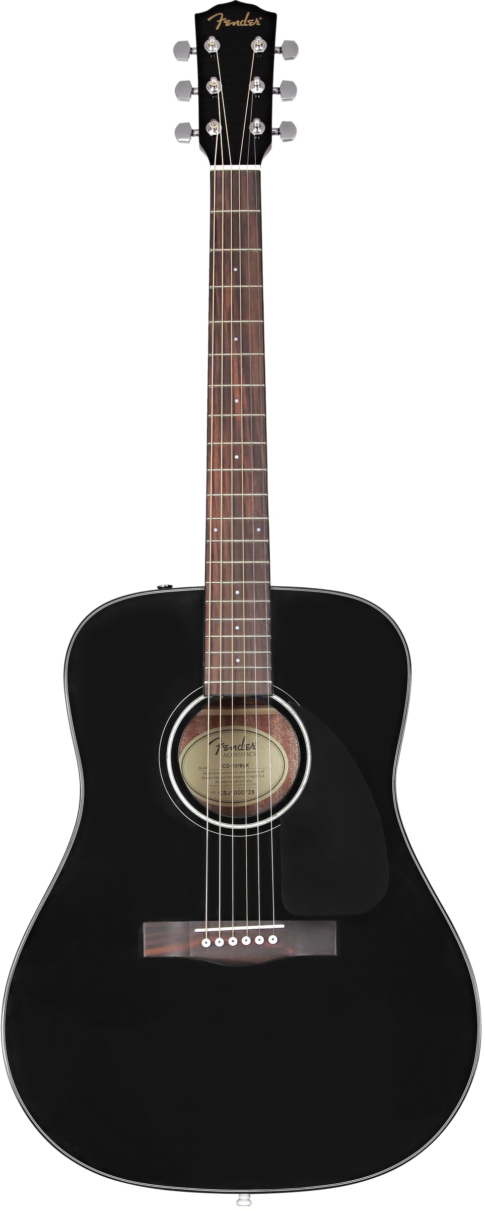 FENDER - CD-60SCE Dreadnought, Touche En Noyer, Entièrement En Acajou