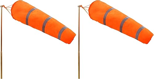 Miniatura 8 de Anley Calcetín de viento de 30 pulgadas  Bolsa de poliéster Rip-Stop para medir la dirección del viento con cinturón reflectante  Para aire libre,