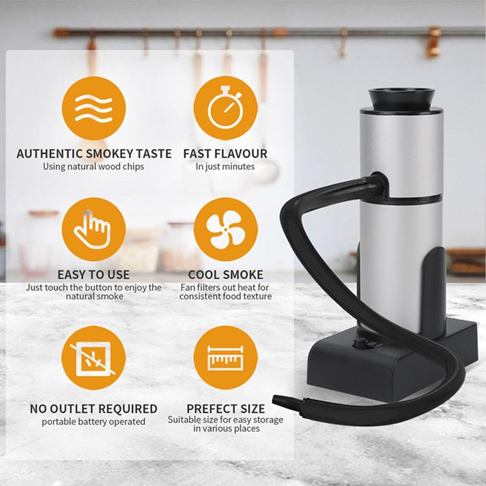 Infuseur portable pour barbecue, cocktails et aliments – Infuseur parfait pour la cuisine et le divertissement en plein air, noir