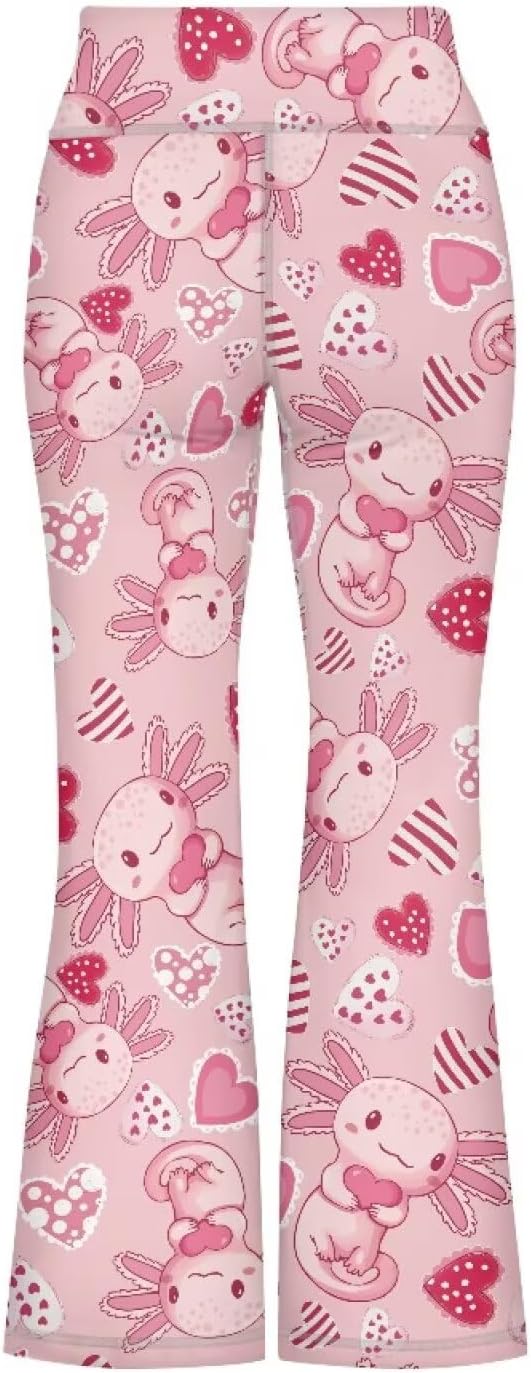 Kids Flare Pants Youth Yoga Dance High Waist Girls Bootcut Sweatpants - Image 3