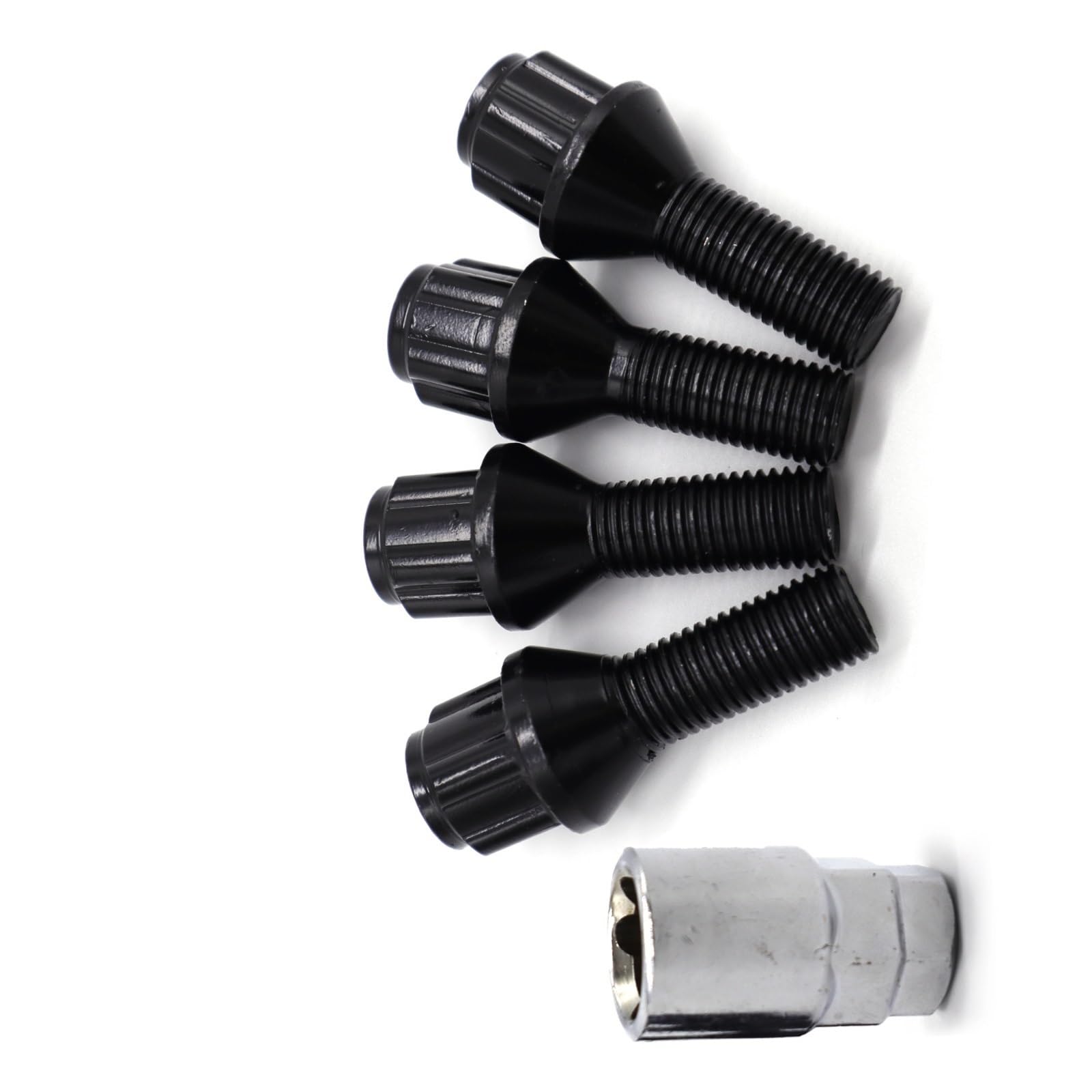 Tuercas y pernos de bloqueo para llantas BMW E34 E39 E60 color negro 7