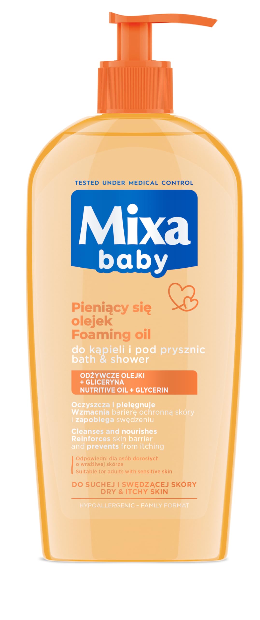 Mixa Unisex Baby Baby Delikatny Płyn Do Kąpieli I Mycia Z Olejkiem